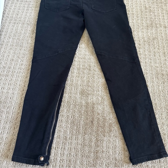 Pilcro And The Letterpress Ankle Zip Black Mid Rise Denim Jeans Sz 30 - Picture 8 of 10